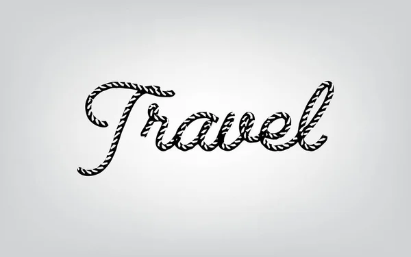 Typographie de voyage — Image vectorielle