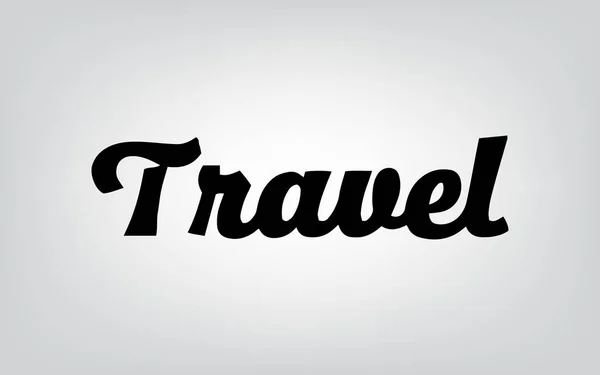Typographie de voyage — Image vectorielle