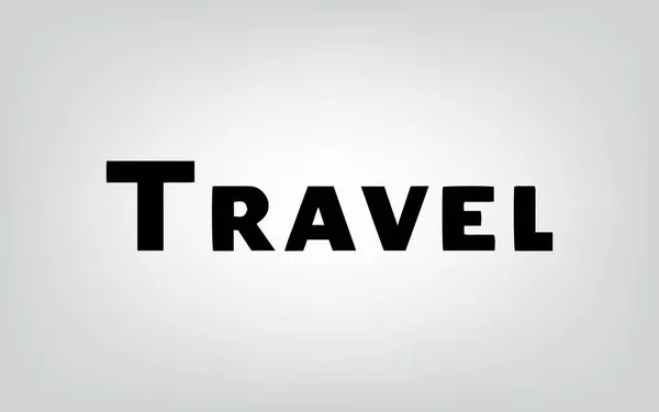 Typographie de voyage — Image vectorielle