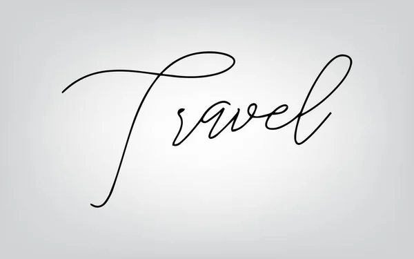 Typographie de voyage — Image vectorielle