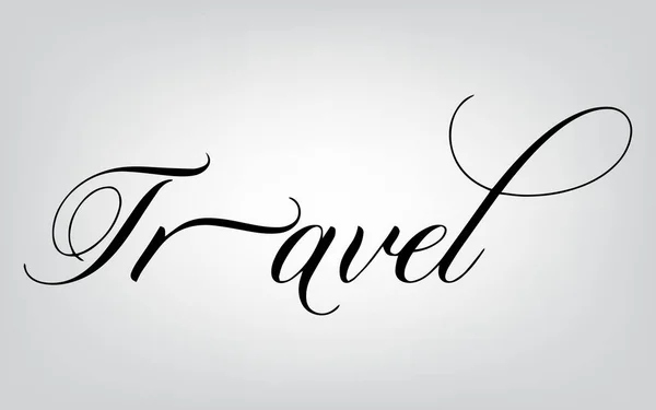 Typographie de voyage — Image vectorielle