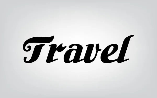 Typographie de voyage — Image vectorielle