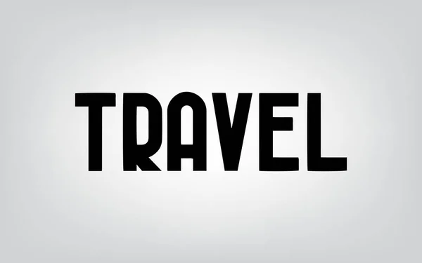 Typographie de voyage — Image vectorielle