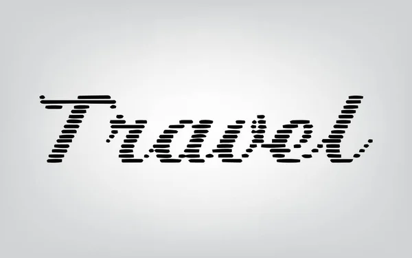 Typographie de voyage — Image vectorielle