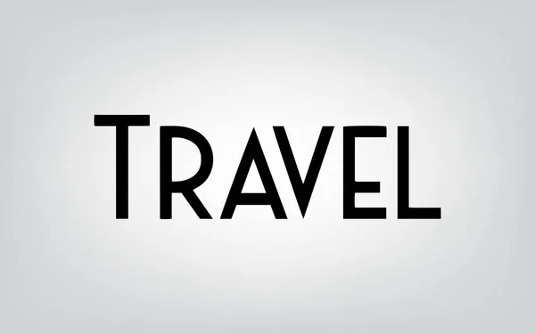 Typographie de voyage — Image vectorielle