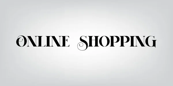 Shopping online — Vettoriale Stock