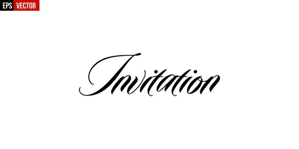Tipografia do convite —  Vetores de Stock