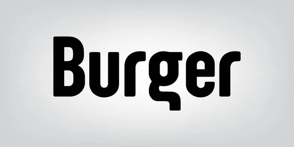 Burgertypografie — Stockvector
