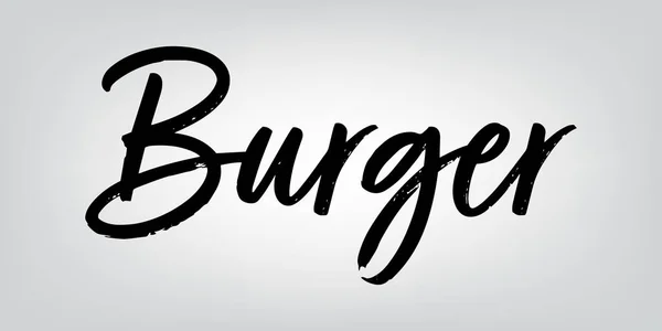 Tipografía de hamburguesas — Vector de stock