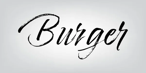 Tipografía de hamburguesas — Vector de stock