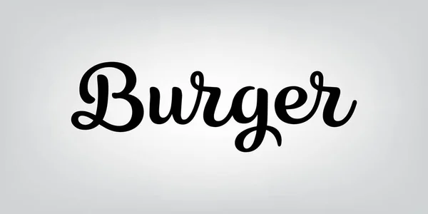 Tipografía de hamburguesas — Vector de stock