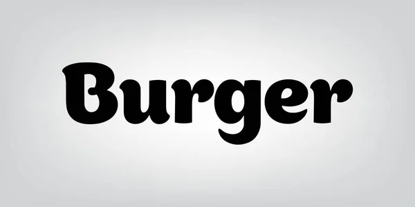Типографія Бургера — стоковий вектор
