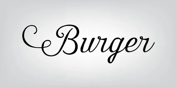 Burgertypografie — Stockvector