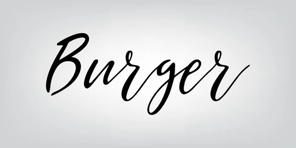 Tipografía de hamburguesas — Vector de stock