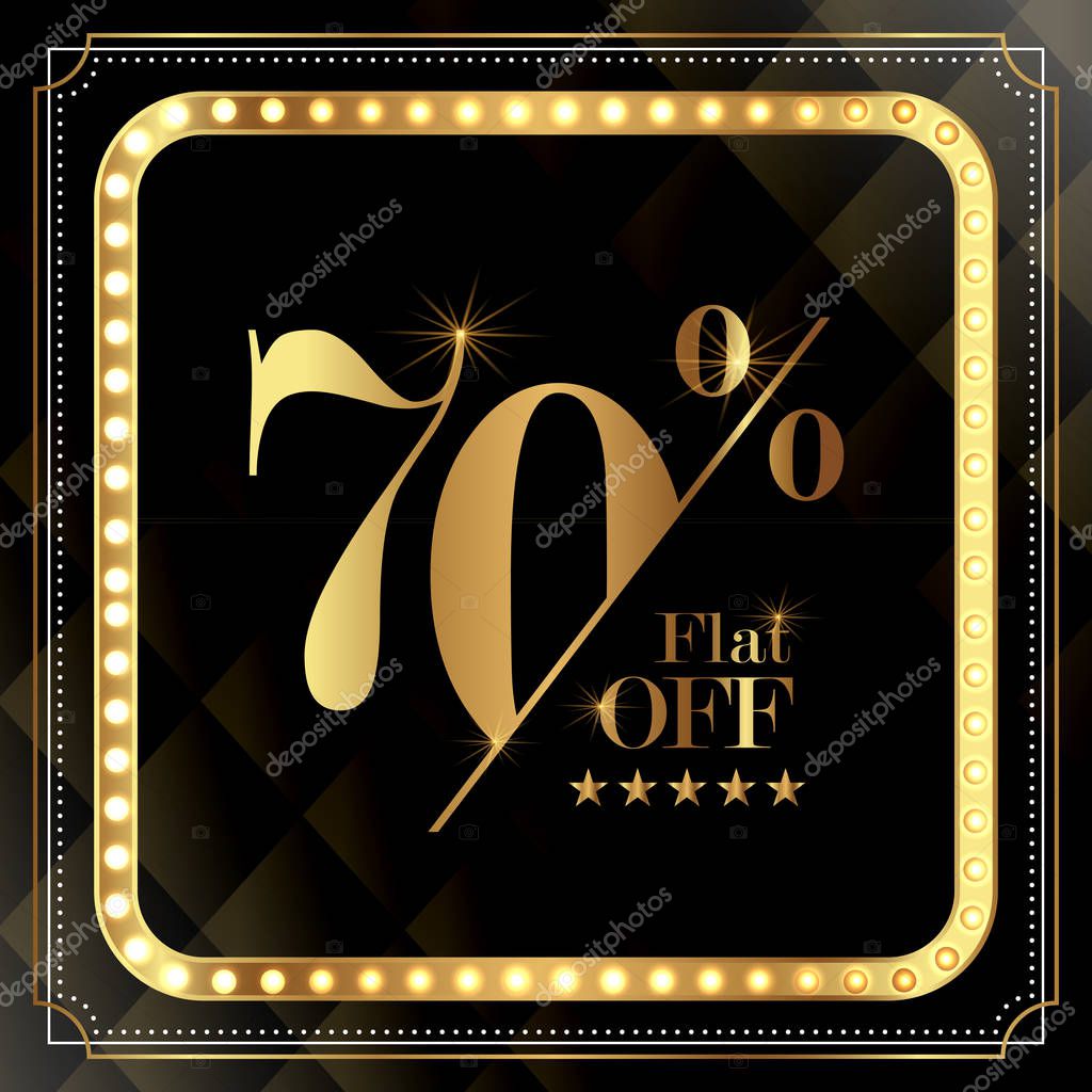 Discount Promotion Sale Banner Upto 70 percent off Special Offer Ad Vector Banner