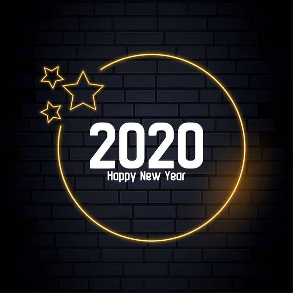 Happy New Year 2020 — Stock Vector