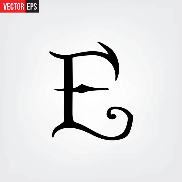 Elegantní písmo písmen abecedy — Stockový vektor