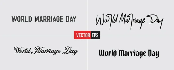World Marrage Day vector — Stock Vector