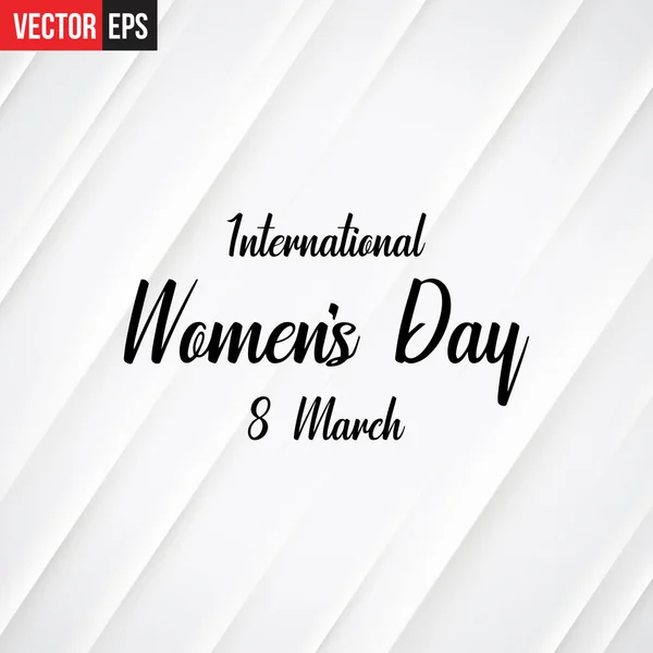 Día Internacional de la Mujer — Archivo Imágenes Vectoriales