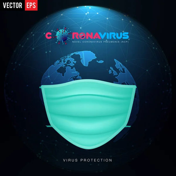 Boala Coronavirusului Infecţia Covid Izolată Medical Celulele Patogene Ale Virusului — Vector de stoc