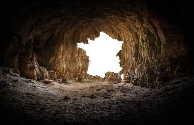 Yaratıcı mağara arka planına sahip Fransa Haritası 3D Görüntü