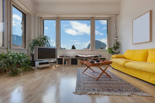 living room of old apartment