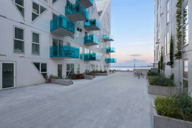 Isbjerget Aarhus, konut, Dış görünümden bina