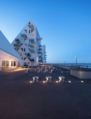 Isbjerget Aarhus, konut, Dış görünümden bina