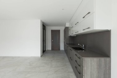 İç, mutfak ile geniş oda