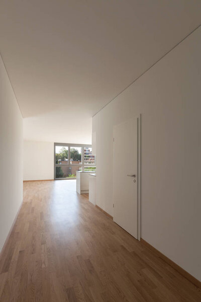 corridor in empty apartment