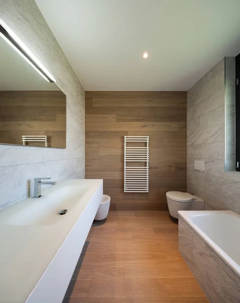 Modern fürdőszoba, egy új lakás — Stock Fotó