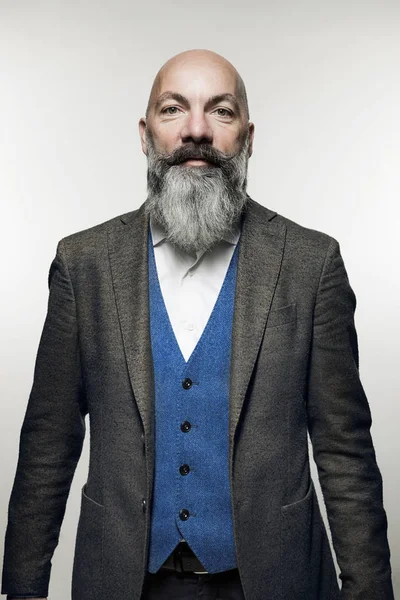 Людина з Борода — стокове фото