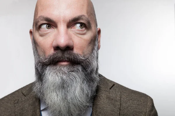 Man in studio, portrait — Stock Photo, Image