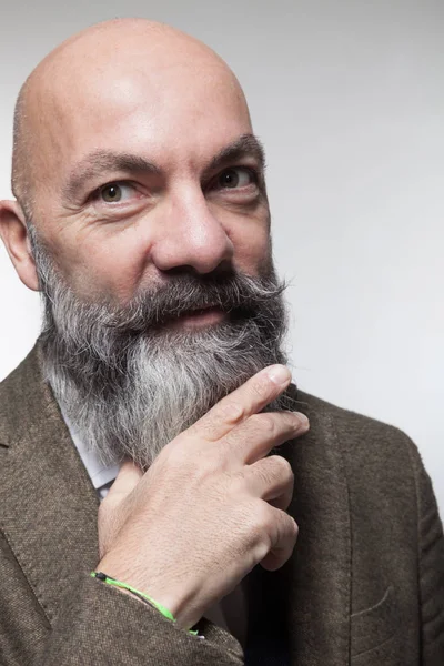 Homem no estúdio, retrato — Fotografia de Stock