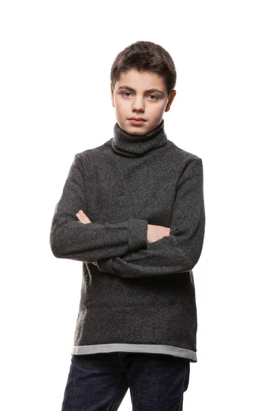 Portrait of a teen boy in studio — Stock Photo, Image