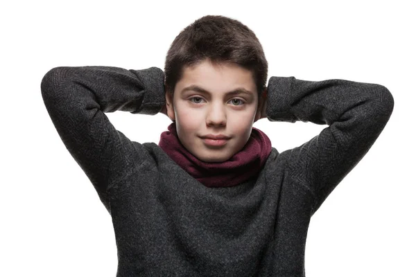 Portret chłopca, nastolatki — Zdjęcie stockowe