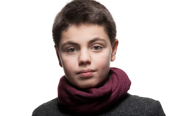 Retrato de um menino adolescente — Fotografia de Stock