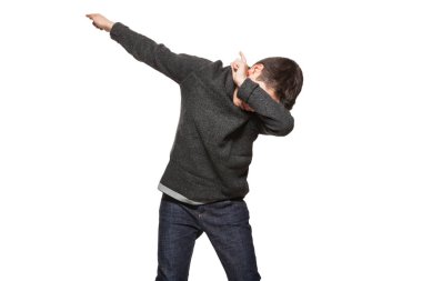 Eğilim jest yapma çocuk