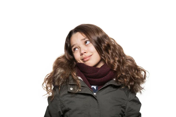 Ritratto di ragazza con i capelli lunghi — Foto Stock
