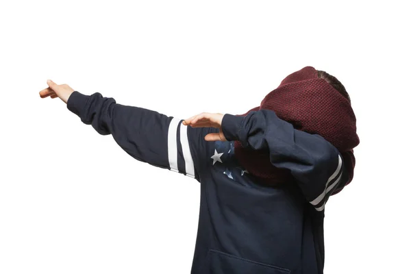 Meisje maken van Dab — Stockfoto