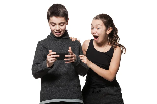 Portrait of two teenagers — Stock Photo, Image