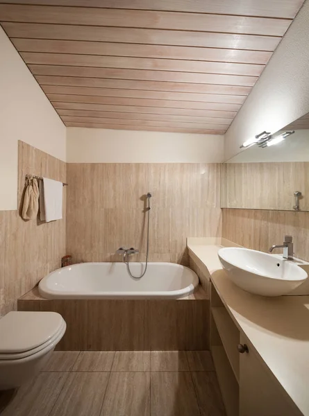 Casa de banho doméstica, interior — Fotografia de Stock