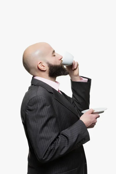 Young bald man with a beard — Stock Photo, Image