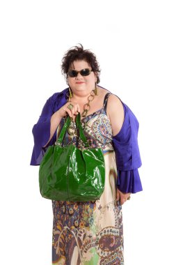 kadın moda bir portresi