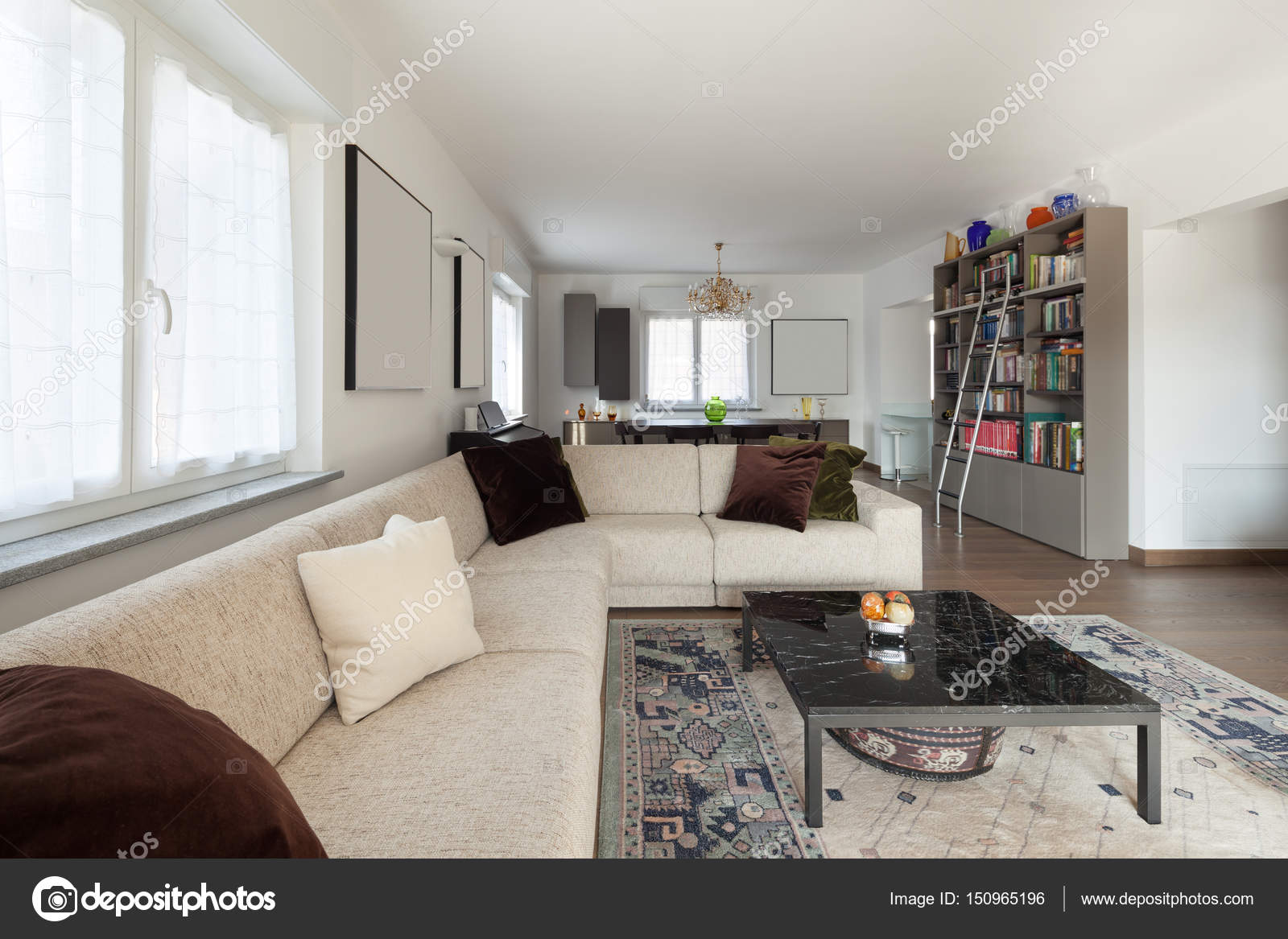 Living Room With Big Sofas Stock Photo C Zveiger 150965196