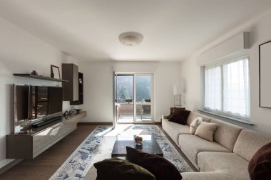 Büyük kanepeler oturma odası