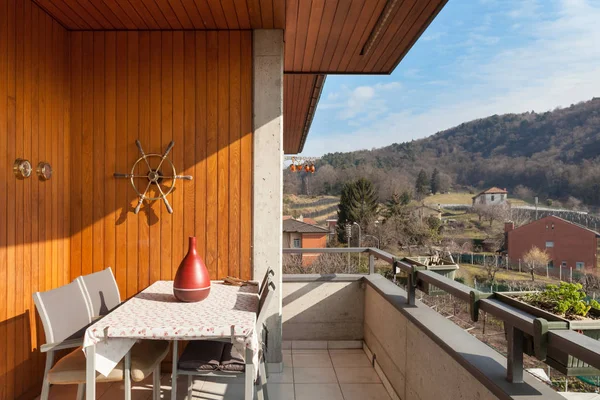 Balcony of an apartment — Stock Photo, Image