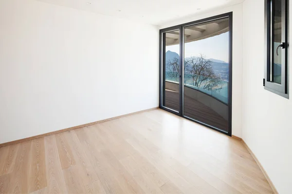 Empty room with wide window — Stock Photo, Image