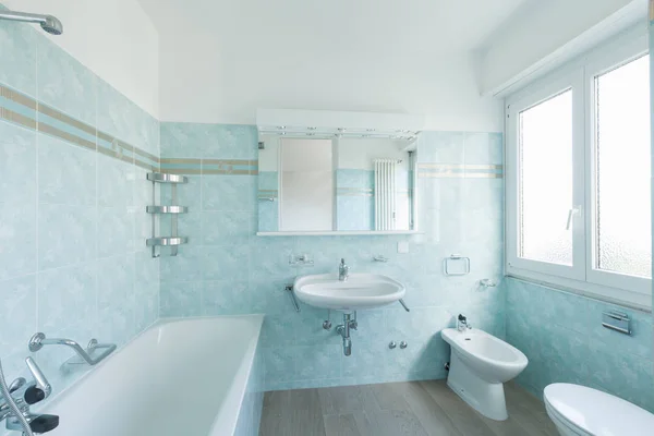 Vintage bagno blu — Foto Stock