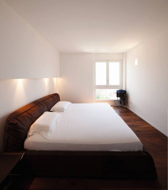 Lüks yatak odası ve güzel görünümü